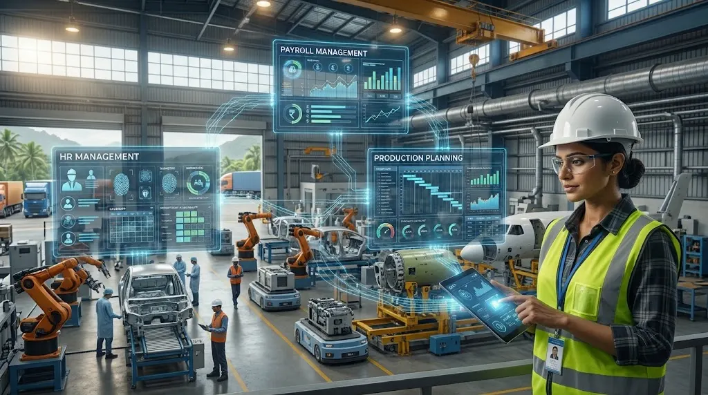 How ERP Software Can Help Manufacturers in Palghar Connect HR, Payroll and Production Planning